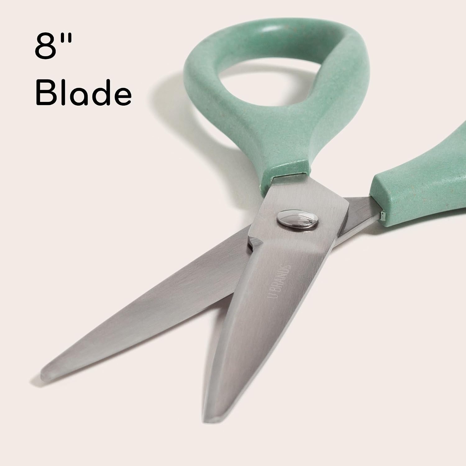 image:imageU Brands UEco 8 Scissors for Office Assorted Brights Patented Concave Blade Technology Craft Scissor Set Pack of Scissors for Gift Wrapping and Crafting Set of 3 6607U0124
