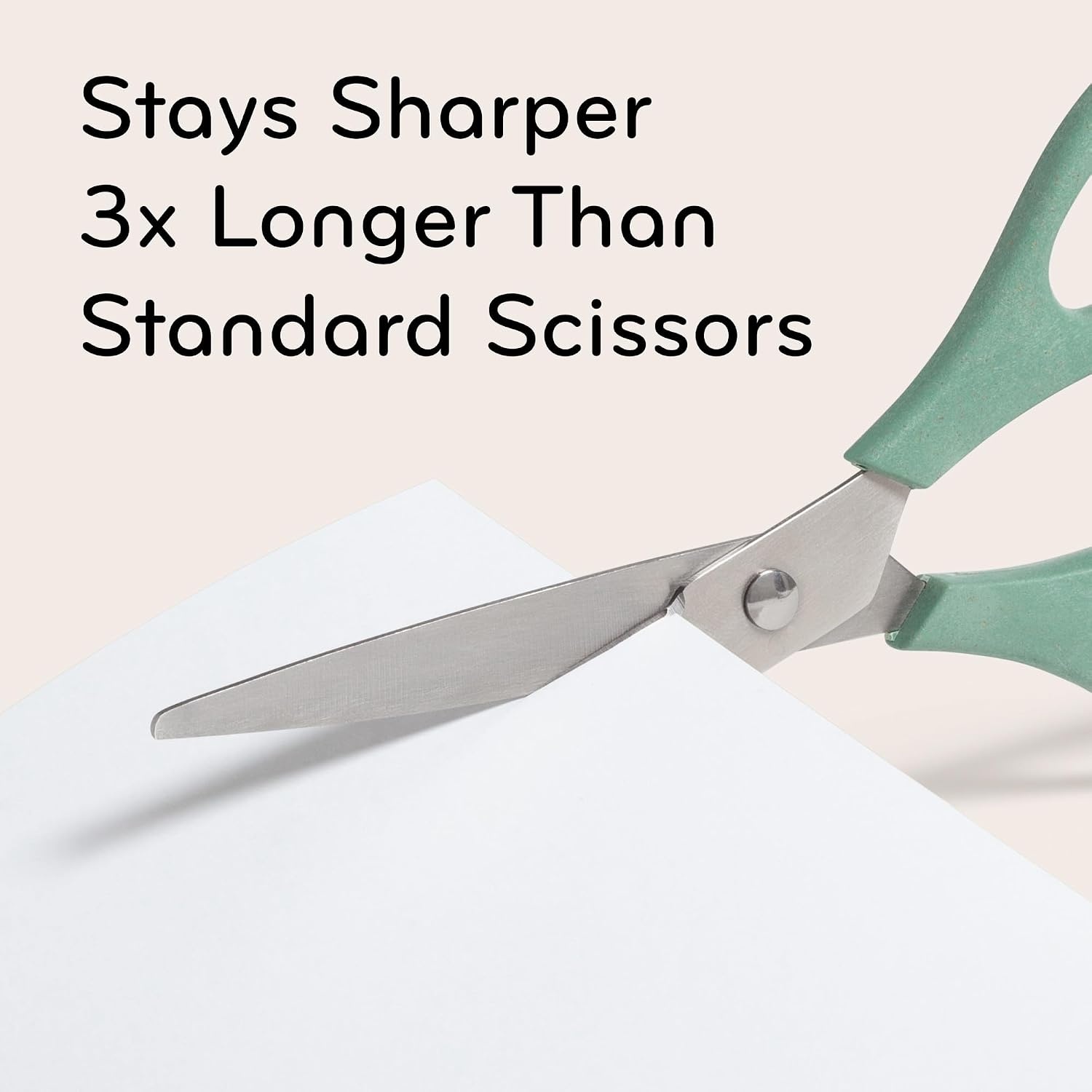 image:imageU Brands UEco 8 Scissors for Office Assorted Brights Patented Concave Blade Technology Craft Scissor Set Pack of Scissors for Gift Wrapping and Crafting Set of 3 6607U0124