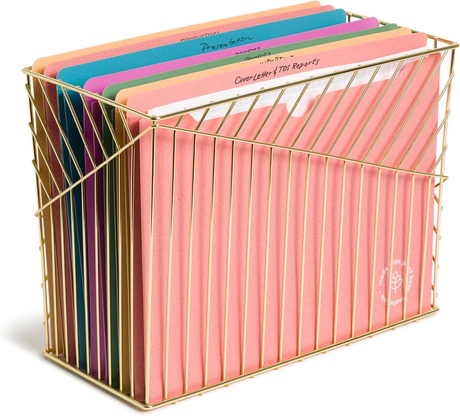 image:imageU Brands UEco Poly File Jacket Set of 10 Assorted Brights Letter Size 6595U0112