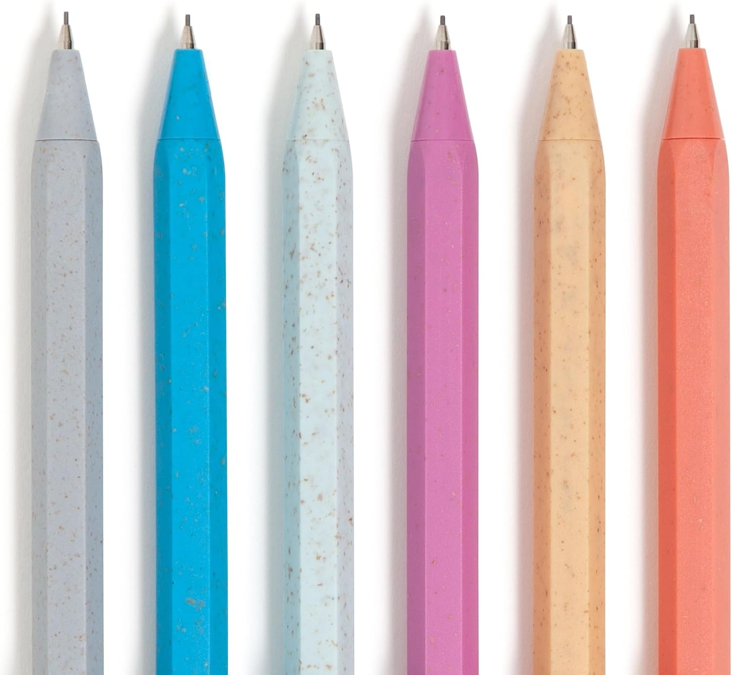 image:imageU Brands UEco Recycled Mechanical Pencil Set Bulk Mechanical Pencils 07mm Speckled Hex Brights Medium Lead School Supplies 6 Pack1 Count Pack of 6
