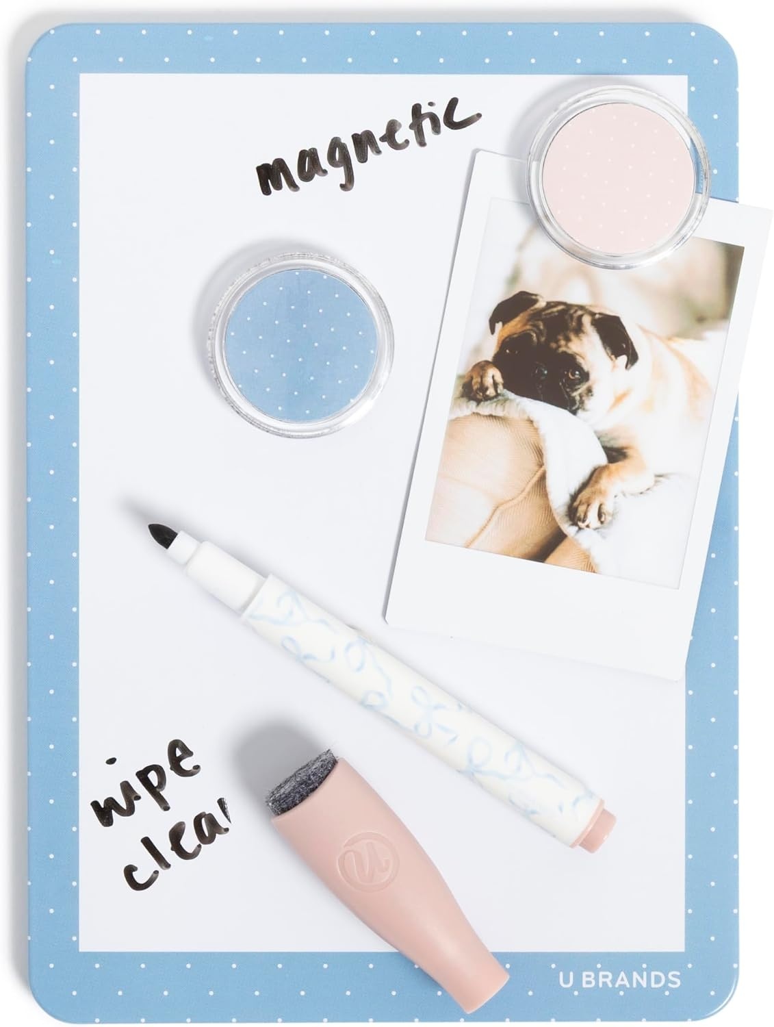 image:imageU Brands Urban Garden Locker Accessory Kit with Magnets Mirror Whiteboard Marker Organizer ShelfCharming Coquette