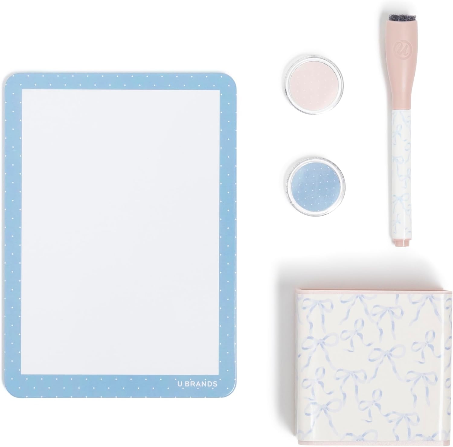 image:imageU Brands Urban Garden Locker Accessory Kit with Magnets Mirror Whiteboard Marker Organizer ShelfCharming Coquette