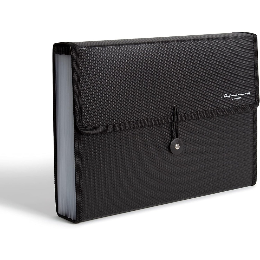 image:imageU Brands 13Pocket Accordion File Organizer Letter Size Expandable File Folder Folder UEcoBlack