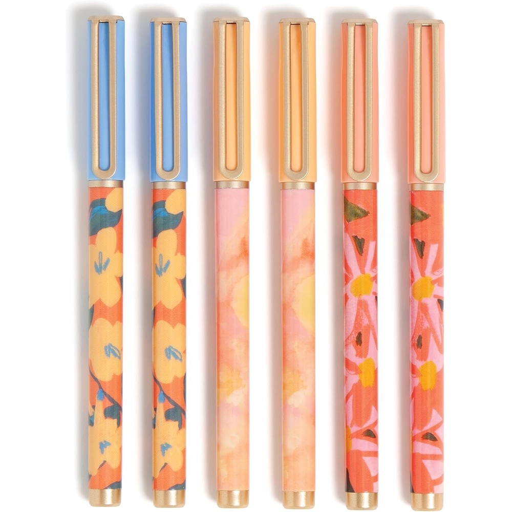 image:imageU Brands Catalina Felt Tip Pens Pen Set of 6 Black Ink Pens Artist Touch Medium 07 mm Point