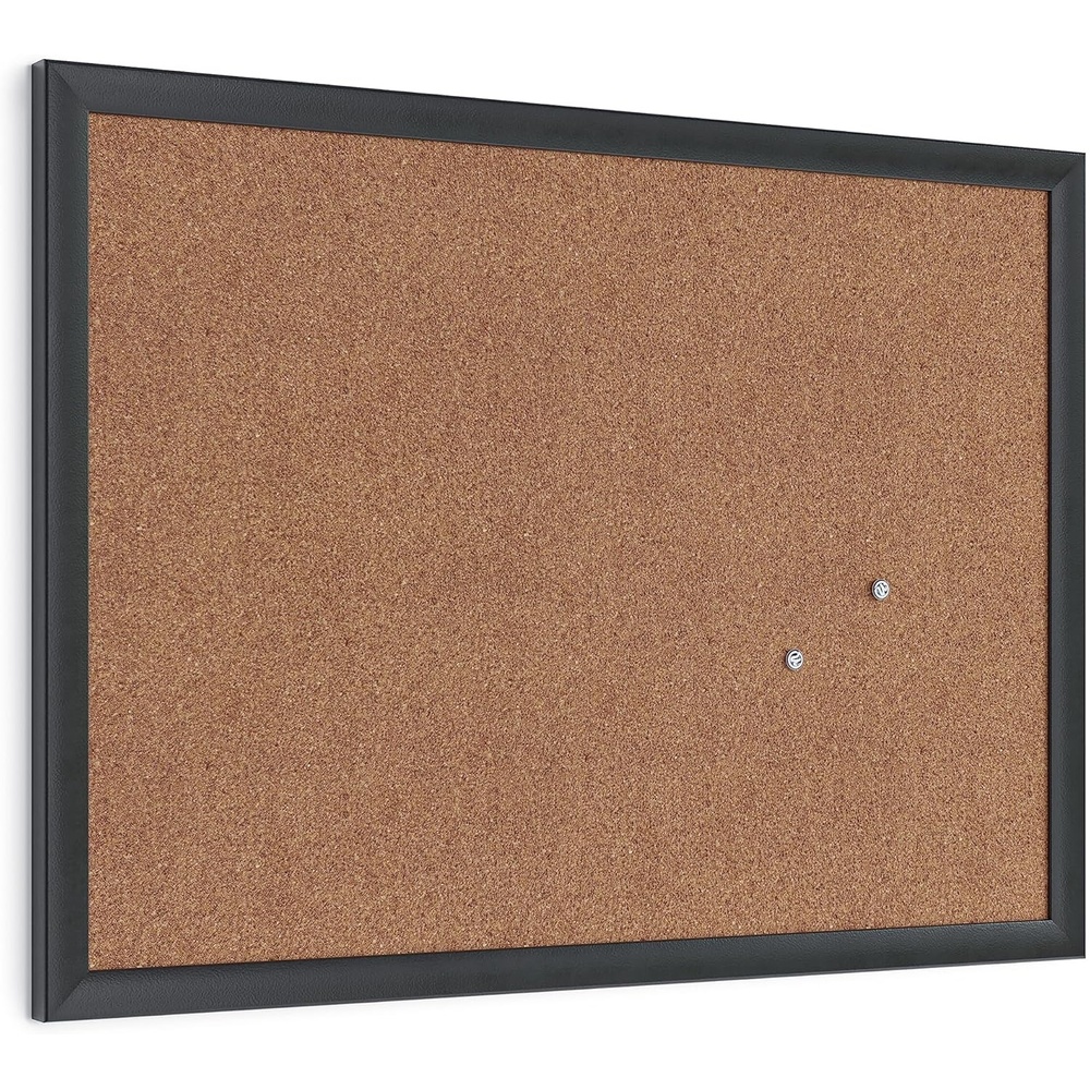 image:imageU Brands Cork Bulletin Board 24 x 36 Black Wood FrameBlack