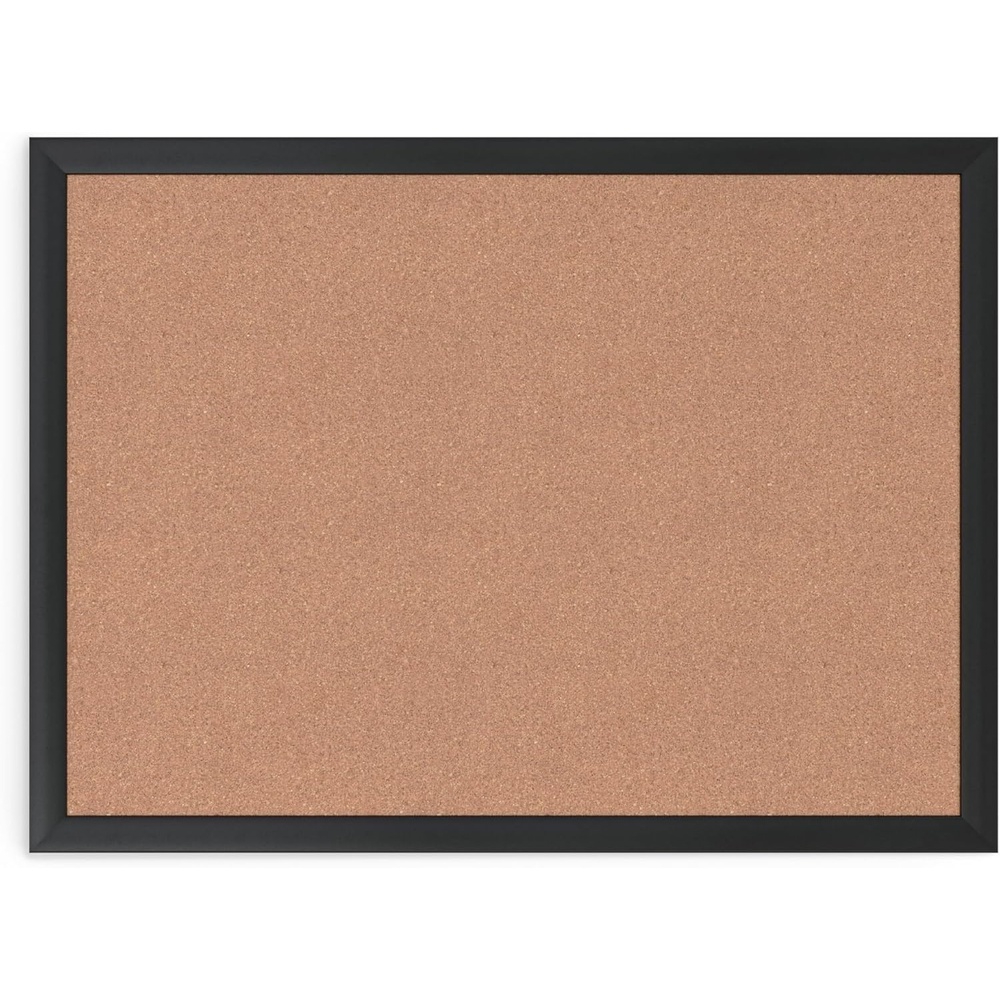 image:imageU Brands Cork Bulletin Board 36 x 36 Black Aluminum Frame Industrial Grade Pinning Surface18 x 24
