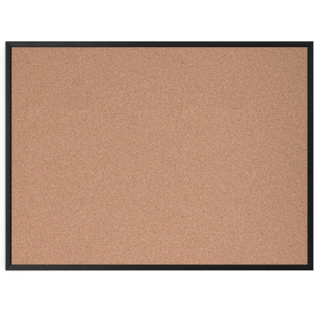image:imageU Brands Cork Bulletin Board 36 x 36 Black Aluminum Frame Industrial Grade Pinning Surface36 x 48