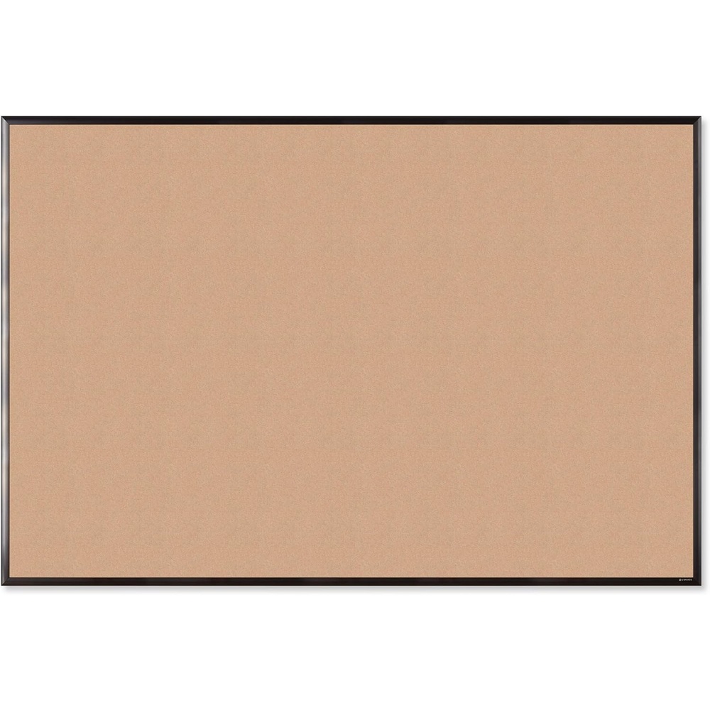 image:imageU Brands Cork Bulletin Board 36 x 36 Black Aluminum Frame Industrial Grade Pinning Surface48 x 72