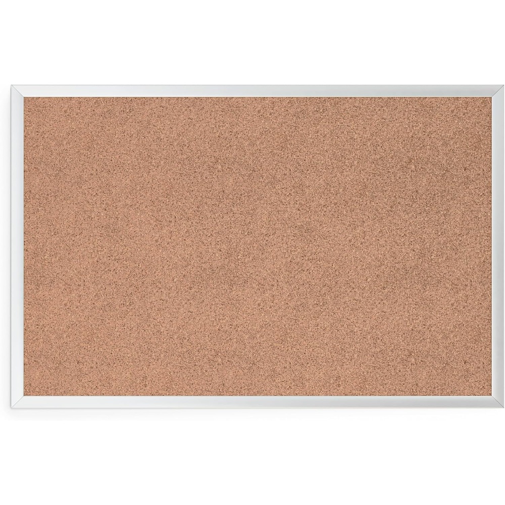 image:imageU Brands Cork Bulletin Board 36 x 48 Inches Silver Aluminum Frame 022U000124 x 36