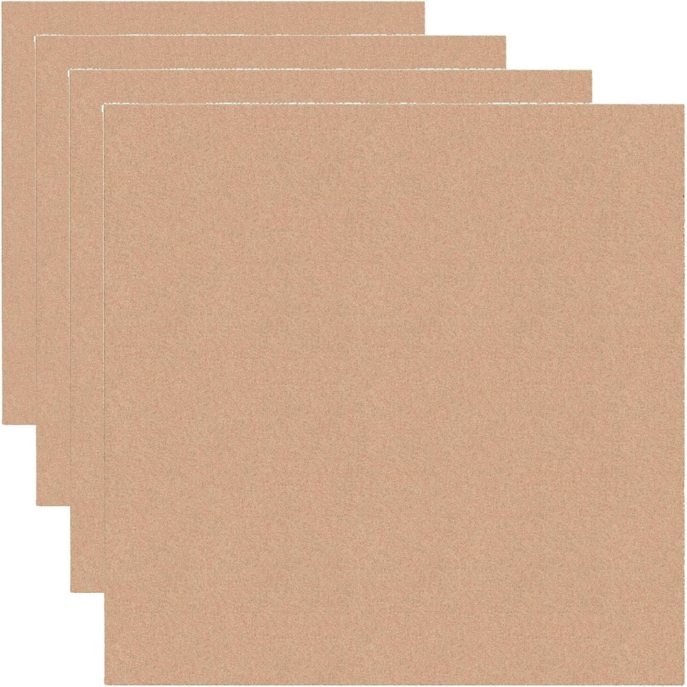 image:imageU Brands Cork Canvas Bulletin Board 24 X 24 Self Healing Natural Cork Surface Frameless 2874U000114 x 14 Pack of 4