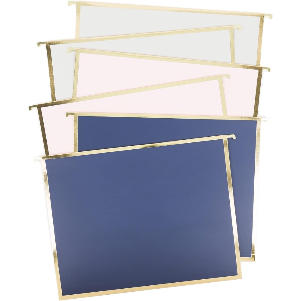 image:imageU Brands Delicate Details Fashion Filing Kit 145 Pieces Includes 4 Hanging Folders 9 File Folders 6 Binder Clips 120 Paper Clips 5 Sheets of File Lables and 1 Felt Tip Pen 4866U0106Classic Chic