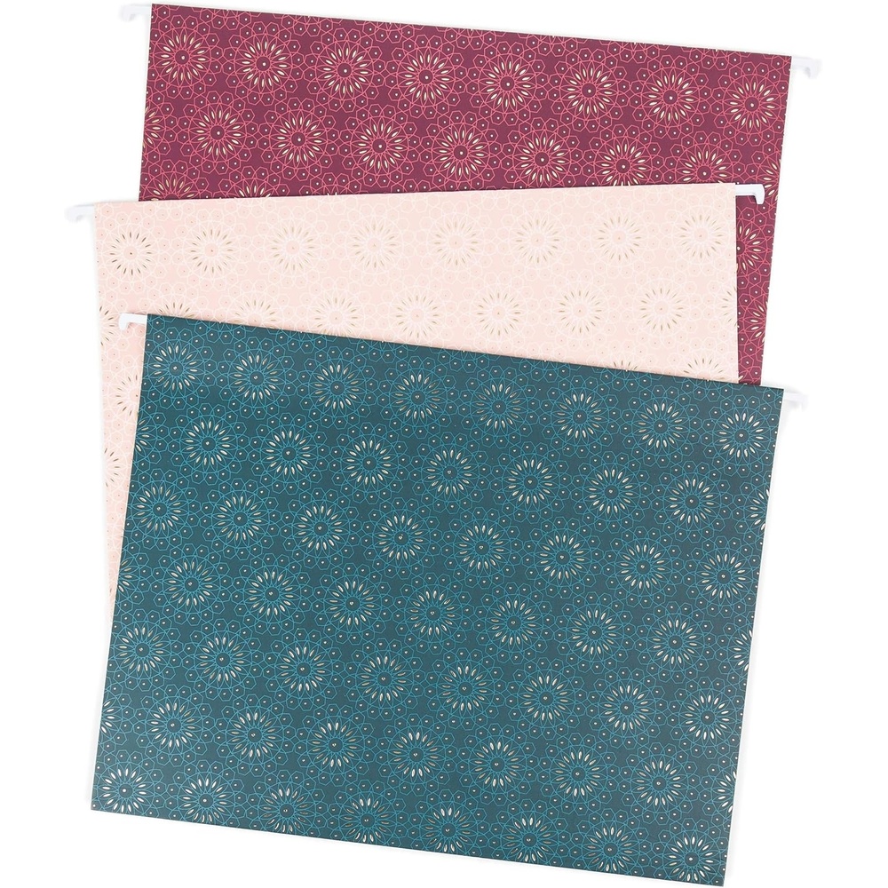 image:imageU Brands Delicate Details Fashion Filing Kit 145 Pieces Includes 4 Hanging Folders 9 File Folders 6 Binder Clips 120 Paper Clips 5 Sheets of File Lables and 1 Felt Tip Pen 4866U0106Foil Fleuri