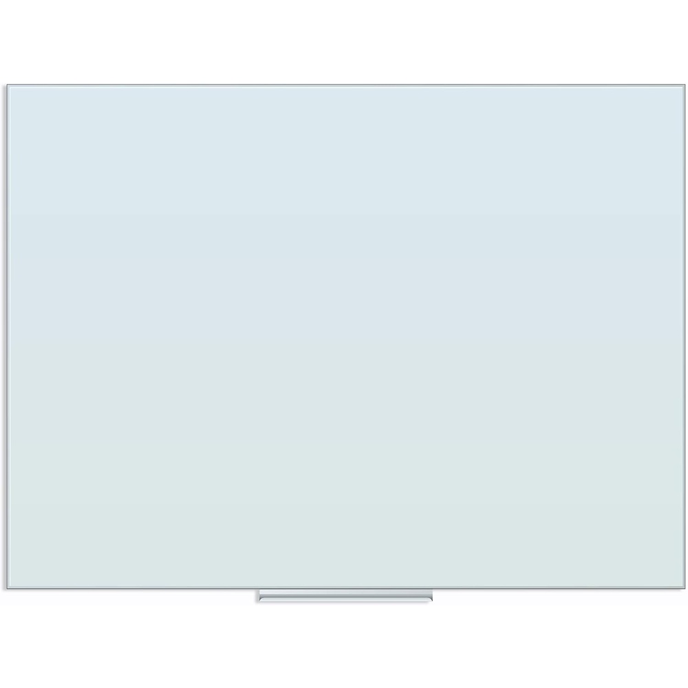 image:imageU Brands Floating NonMagnetic Glass DryErase Board 36 x 48 Inches White Frosted Surface FramelessWhite