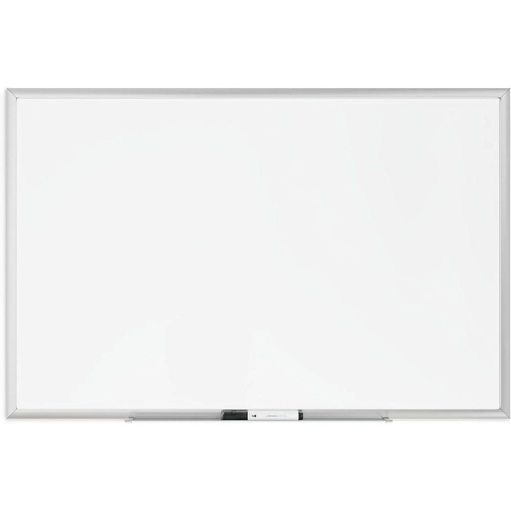 image:imageU Brands Magnetic Dry Erase Board White Board 36 x 24 Silver Aluminum Frame Includes Marker