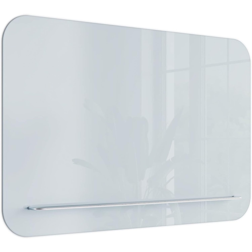 image:imageU Brands Magnetic Glass DryErase Board with Floating Tray 36 W x 36 H36W x 24H