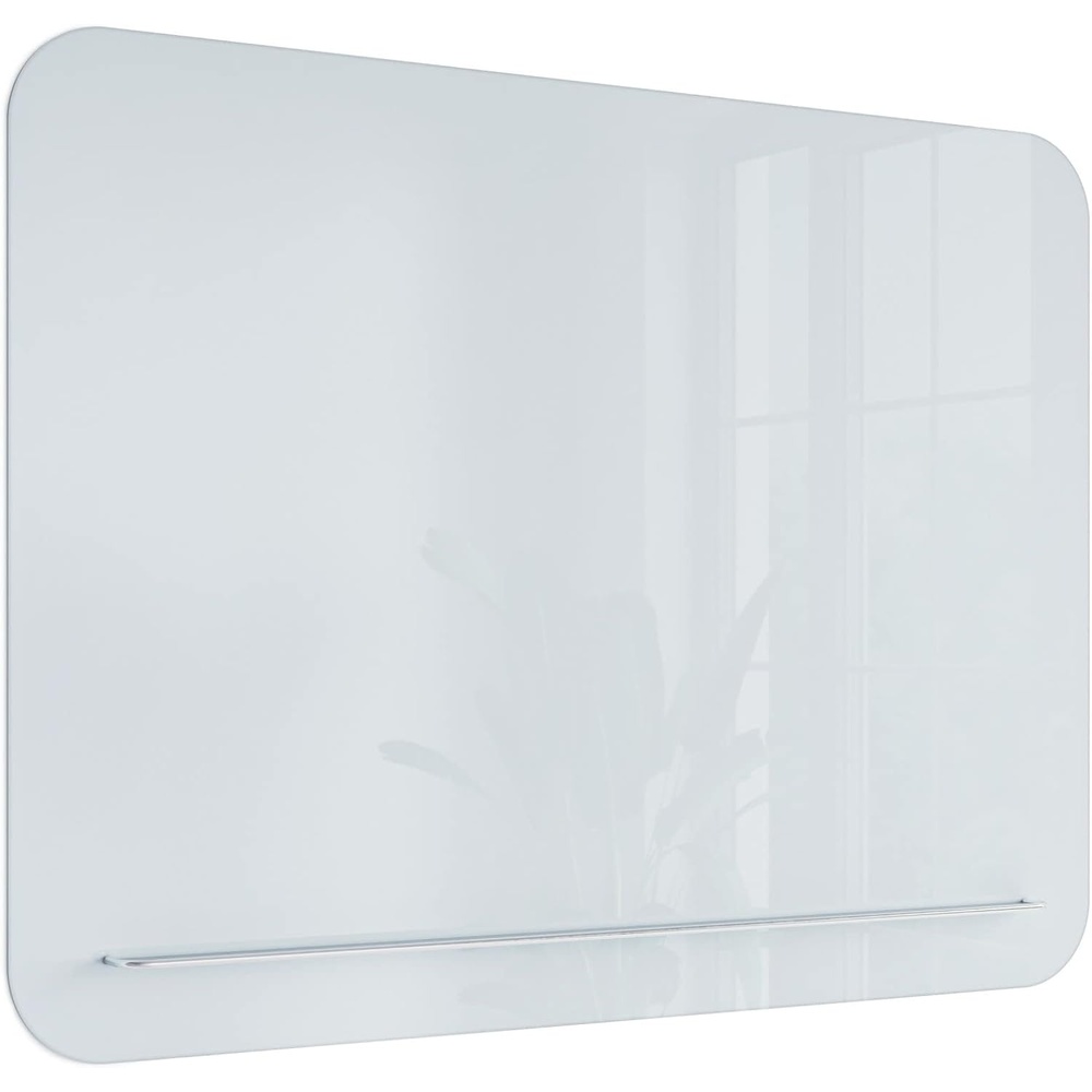 image:imageU Brands Magnetic Glass DryErase Board with Floating Tray 36 W x 36 H48W x 36H