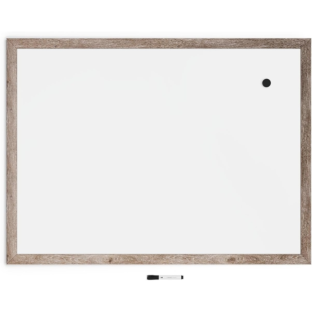 image:imageU Brands Magnetic Whiteboard 36 x 48 Wall Mounted Dry Erase Board with Rustic Wood Frame White Board for Home Office Classroom48W x 36H