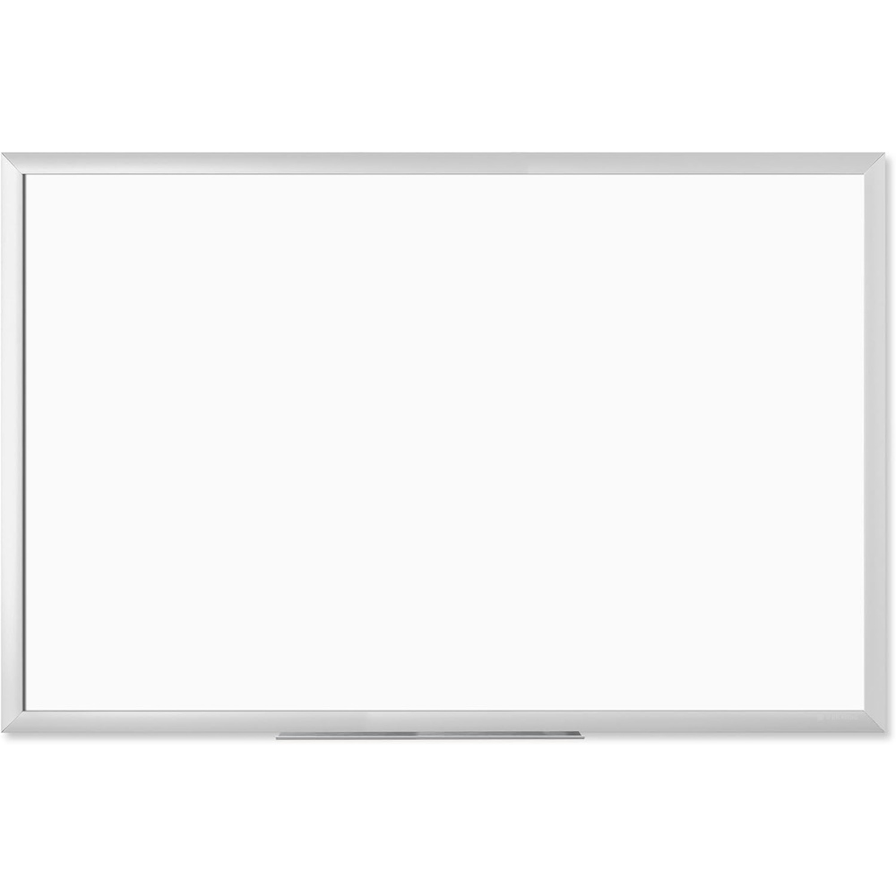 image:imageU Brands Magnetic Whiteboard with Silver Aluminum Frame 96 x 48 Inches Dry Erase Board White Board for Office Supplies and Classroom Use23W x 35H