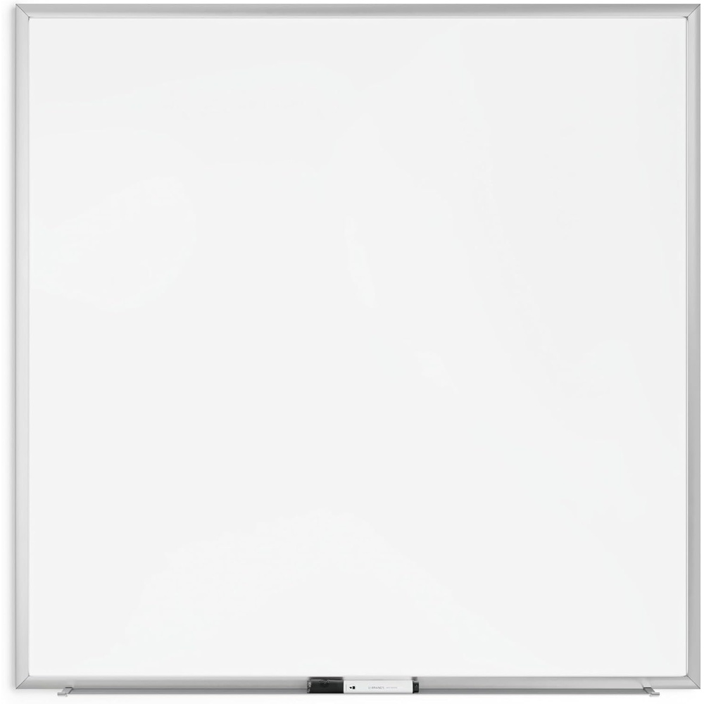 image:imageU Brands Magnetic Whiteboard with Silver Aluminum Frame 96 x 48 Inches Dry Erase Board White Board for Office Supplies and Classroom Use35W x 35H