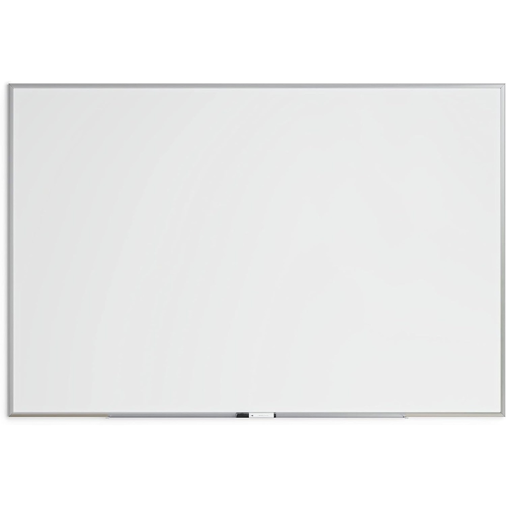 image:imageU Brands Magnetic Whiteboard with Silver Aluminum Frame 96 x 48 Inches Dry Erase Board White Board for Office Supplies and Classroom Use72W x 48H