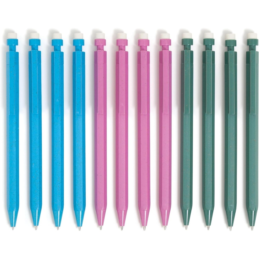 image:imageU Brands UEco Recycled Mechanical Pencil Set Bulk Mechanical Pencils 07mm Speckled Hex Brights Medium Lead School Supplies 6 Pack1 Count Pack of 12