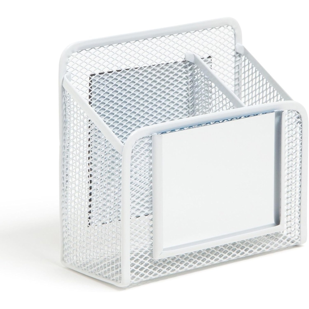 image:imageU Brands White Magnetic Locker Cup with Mirror Locker Mirror with Pencil Holder Magnetic Organizer for School Lockers 5 x 24 x 475White