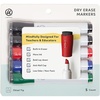 image:imageU Brands Fine Tip Dry Erase Markers with Eraser Whiteboard Markers with Chisel tip Low Odor Assorted Colors Set of 5