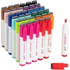 image:imageU Brands Fine Tip Dry Erase Markers with Eraser Whiteboard Markers with Chisel tip Low Odor Assorted Colors Set of 636 Count  Bright Colors
