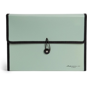 U Brands 13-Pocket Accordion File Organizer, Letter Size, Expandable File Folder Folder (U-Eco)(Olive Green)