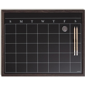 U Brands 16″ x 20″ Magnetic Monthly Calendar Chalkboard with Rustic Wood Frame, Blackboard Surface, Wall Mountable, Monthly Planner Board, Magnetic Calendar for Home, Office, Kitchen, Classroom(Rustic Wood Style Frame)