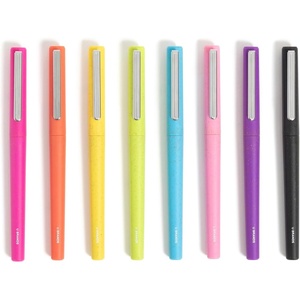 U Brands 8-Count U-Eco Felt Tip Flair Pens – Medium 0.7mm Point, Assorted Ink Colors, Fine Point Felt Tip Markers, Flair-Style Pens for Writing and Drawing
