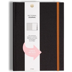 U Brands Abstract Terracotta Hardcover Sectional Journal, Hardbound, 8 x 6 Inches, Office Supplies, 192 Pages, 1 Count