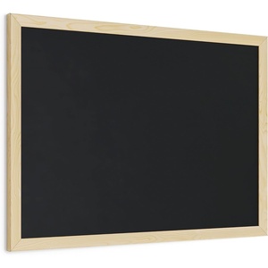 U Brands Cork Bulletin Board, 18″ x 24″ Inches, Light Birch Wood Frame (265U00-01)(Chalkboard)