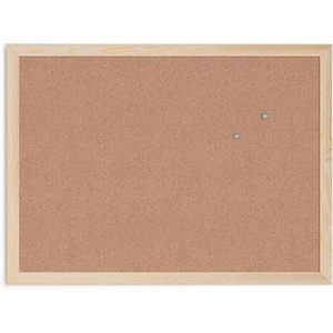U Brands Cork Bulletin Board, 18″ x 24″ Inches, Light Birch Wood Frame (265U00-01)(Cork Board)