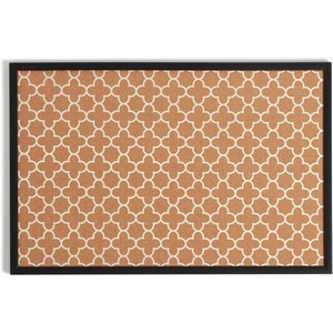 U Brands Cork Bulletin Board, 36″ x 24″, Black Wood Style Frame, Quatrefoil Design Print, Industrial Grade Pinning Surface(Quatrefoil)