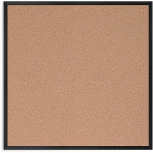 U Brands Cork Bulletin Board, 36″ x 36″, Black Aluminum Frame, Industrial Grade Pinning Surface(36″ x 36″)