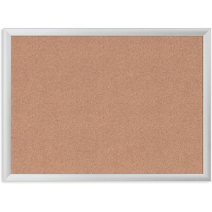 U Brands Cork Bulletin Board, 36″ x 48″ Inches, Silver Aluminum Frame (022U00-01)(18″ x 24″)
