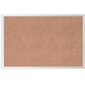 U Brands Cork Bulletin Board, 36″ x 48″ Inches, Silver Aluminum Frame (022U00-01)(24″ x 36″)