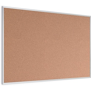 U Brands Cork Bulletin Board, 36″ x 48″ Inches, Silver Aluminum Frame (022U00-01)(48″ x 72″)