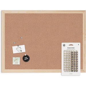 U Brands Cork Bulletin Board, 48″ x 72″ Inches, Birch Wood Frame(17″ x 23″ Value Pack)
