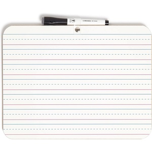 U Brands Dry Erase Lap Board Set, 12” x 9”, Small Whiteboard, Includes 6 Markers and 6 Erasers, 6 Count(1 Count with Marker)