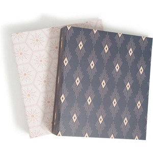 U Brands Eco-Conscious 2″ Binders, Set of 2, Celestial Boho Prints, Silver Metal O-Rings(Celestial Boho)