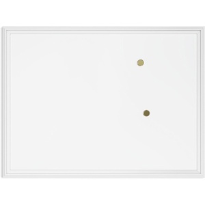 U Brands Farmhouse Magnetic Dry Erase White Board, 30″ x 20″, Wall Mounted Whiteboard with White Wood Frame, Includes 2 Magnets, Home, Office, Classroom Dry Erase Board(40″W x 30″H)