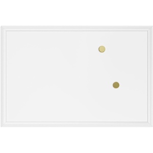 U Brands Farmhouse Magnetic Dry Erase White Board, 30″ x 20″, Wall Mounted Whiteboard with White Wood Frame, Includes 2 Magnets, Home, Office, Classroom Dry Erase Board(24″W x 18″H)