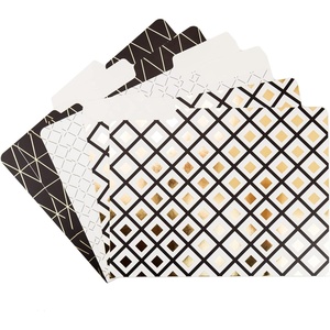 U Brands Fashion File Folders, 1/3-Cut Tabs in Assorted Positions, Letter Size, Office Supplies, 6 Count (Fashionable)(Classic)