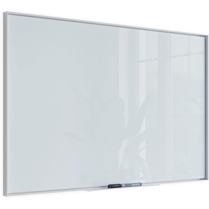 U Brands Glass Non-Magnetic Dry-Erase Board, 48″ X 36″, White Frosted Surface, White Aluminum Frame, Includes 18″ Marker Tray and 1 Liquid Glass Marker (2826U00-01)(36″W x 24″H)
