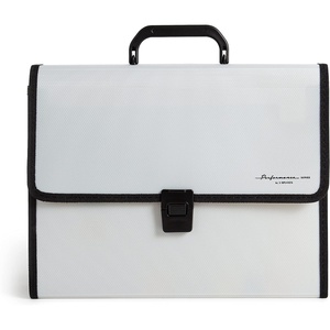 U Brands Gray Expandable 26-Pocket Performance Poly File Folder with Handle Office Supplies, 13” x 10.83” x 2.5”((Pack of 1))