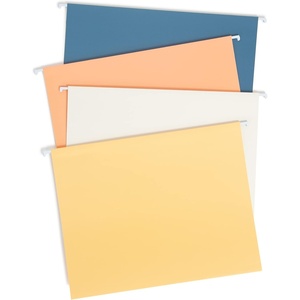 U Brands Hanging File Folders Set, Office Supplies, Cottage Core, FSC Certified, 24 Count