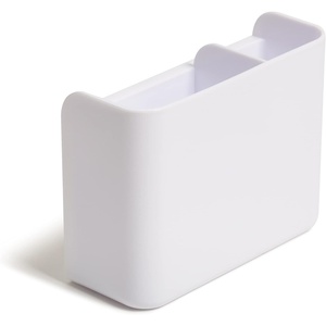 U Brands High Strength Magnetic Utility Cup for Glass Boards and Easels, White, 1 Count