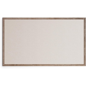 U Brands Linen Bulletin Board, 36″ x 48″, Rustic Wood Style Frame, Industrial Grade Pinning Surface(48″ x 72″)